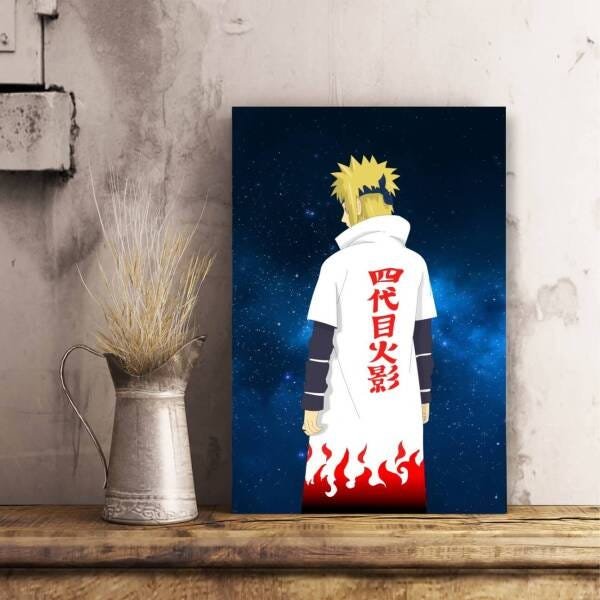 Quadro Poster Minato Quarto Hokage Naruto Decorações 196