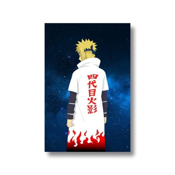 Quadro Poster Minato Quarto Hokage Naruto Decorações 196