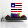 Quadro Bandeira Estado Maranhão Mosaico 4 Peças Moldura - 2