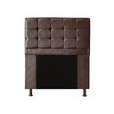 Ver imagem 1 de Cabeceira Copenhague Para Cama Box Solteiro 120cm com Capitonê Suede - Renascer Decor:Marrom