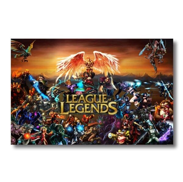 Quadro decorativo League of Legends - LOL - Jogos - 3