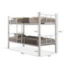 Ver imagem 4 de Beliche Solteiro Padrão Aço Vira 2 Cama Escada Grade Proteção ‎