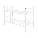 Ver imagem 3 de Beliche Solteiro Padrão Aço Vira 2 Cama Escada Grade Proteção ‎