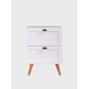 Ver imagem 1 de Gabinete para Banheiro com Tampo 60cm Retro Mdf Branco Milano - On Móveis