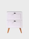 Ver imagem 1 de Gabinete para Banheiro com Tampo 60cm Retro Mdf Branco Milano - On Móveis