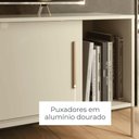 Ver imagem 4 de Rack com Painel para TV até 75" 238cm MDP com Pés Metálicos Orl Madetec Móveis