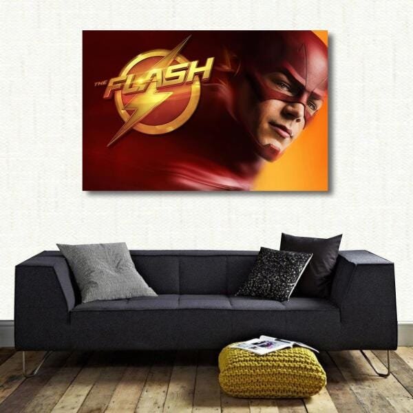 Quadro decorativo The Flash Tela em Tecido - 3