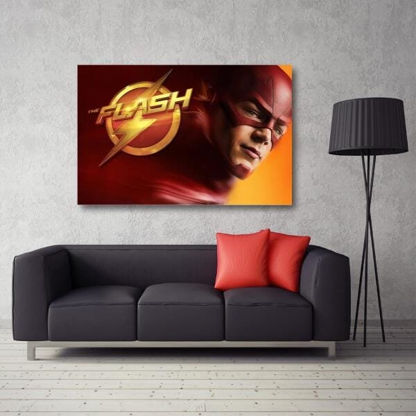 Quadro decorativo The Flash Tela em Tecido - 1