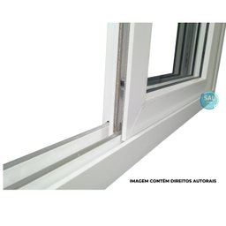 Janela de correr PVC 120x120 2F Branca - 3