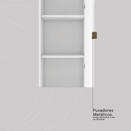 Armario Multiuso 1p Reflex Ii - Nanda Decor:branco - 7