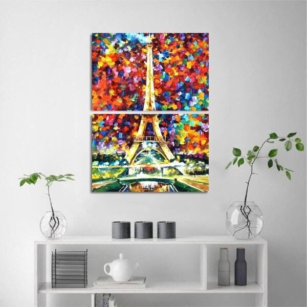 Quadro Decorativo Paris Torre Eiffel Moderno Para Corredor - 1