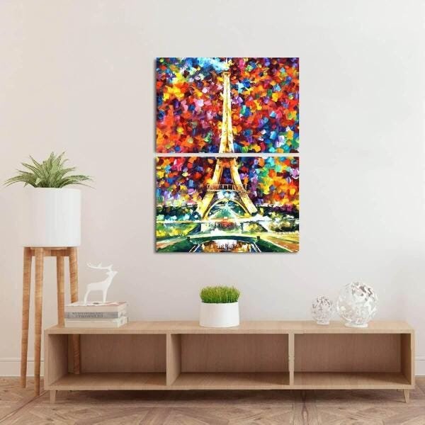 Quadro Decorativo Paris Torre Eiffel Moderno Para Corredor - 2