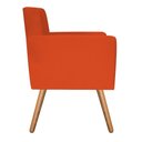 Ver imagem 2 de Poltrona Decorativa Nina Suede Laranja