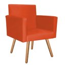 Ver imagem 1 de Poltrona Decorativa Nina Suede Laranja