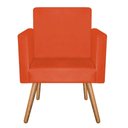 Ver imagem 3 de Poltrona Decorativa Nina Suede Laranja