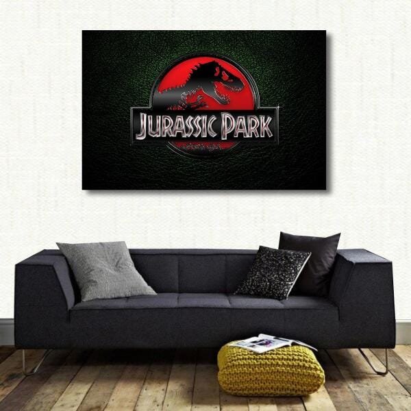 Quadro decorativo Jurassic Park Filme Tela em Tecido - 3