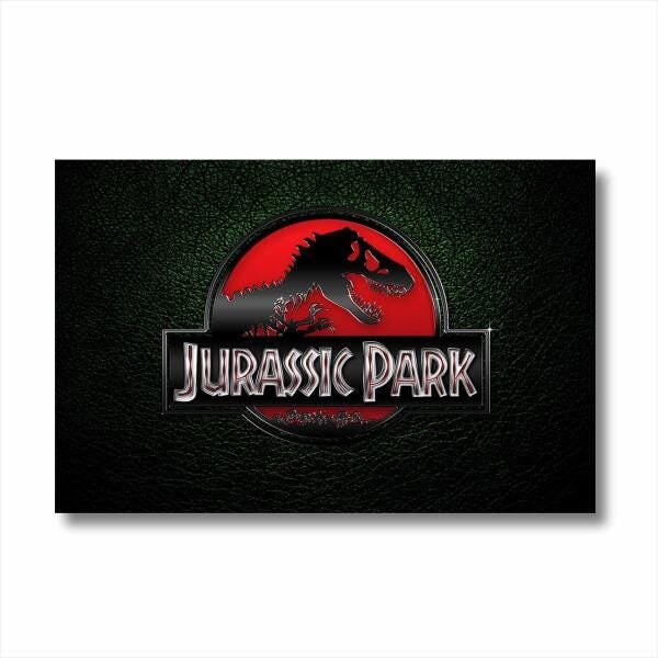 Quadro decorativo Jurassic Park Filme Tela em Tecido - 2