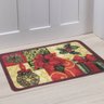 Tapete de Porta Boucle Flor de Natal 40cmx60cm - 2