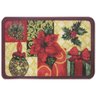 Tapete de Porta Boucle Flor de Natal 40cmx60cm - 1