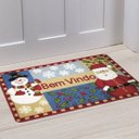 Ver imagem 2 de Tapete de Porta Boucle Natalino Bem Vindo 40cmx60cm Niazitex