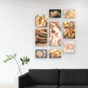 Ver imagem 3 de Kit Conjunto 9 Quadros Para Padeiro Padaria