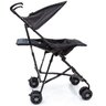 Carrinho de Bebê Passeio Guarda Chuva Reclinavel 6 Meses Até 15 Kg Capota Solar Capa de - Preto - 5
