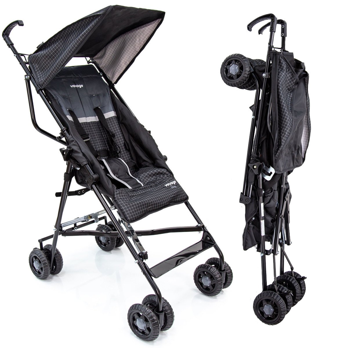 Carrinho de Bebê Passeio Guarda Chuva Reclinavel 6 Meses Até 15 Kg ...