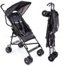 Carrinho de Bebê Passeio Guarda Chuva Reclinavel 6 Meses Até 15 Kg Capota Solar Capa de - Preto - 1