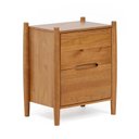 Ver imagem 2 de Mesa de Cabeceira com 2 Gavetas Madeira Maciça Baru CabeCasa MadeiraOriginals Marrom/Cacau