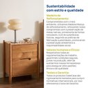 Ver mais imagens de Mesa de Cabeceira com 2 Gavetas Madeira Maciça Baru CabeCasa MadeiraOriginals Marrom/Cacau