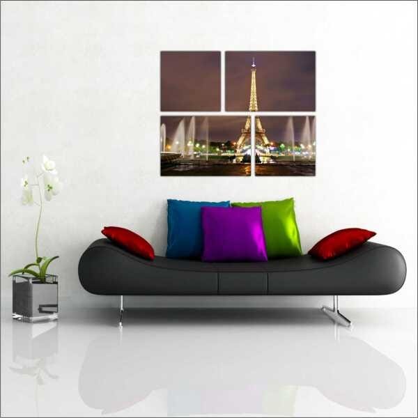 Quadro Paris Torre Eiffel Cidade Decorações Com Moldura - 5