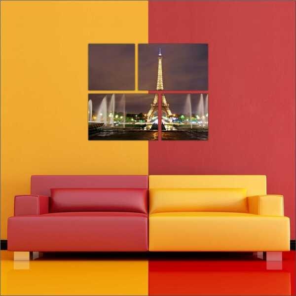 Quadro Paris Torre Eiffel Cidade Decorações Com Moldura - 4