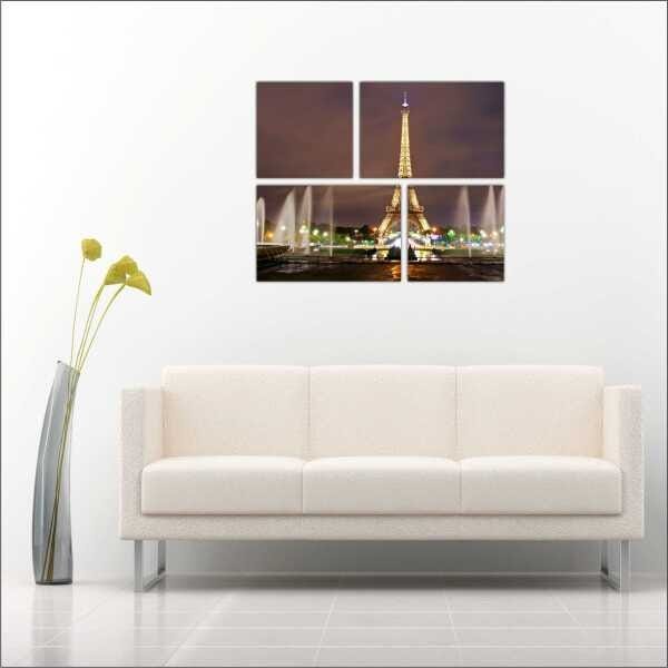 Quadro Paris Torre Eiffel Cidade Decorações Com Moldura - 3