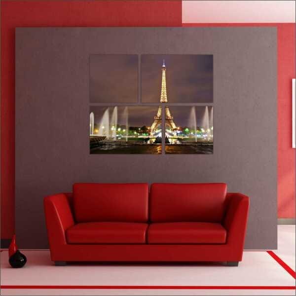 Quadro Paris Torre Eiffel Cidade Decorações Com Moldura - 2