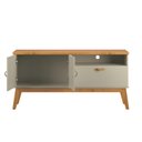 Ver imagem 3 de Rack Si Estilo Retrô 1.40m para Tv até 55'' Polegadas Cor Off White / Cinamomo