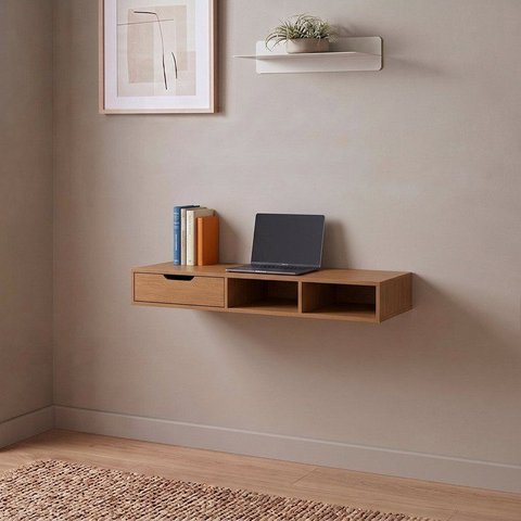 Nicho Modulado Flexível com 1 Gaveta 130cm Linha Liga Marrom Canela