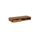Ver imagem 4 de Nicho Modulado Flexível com 1 Gaveta 130cm Linha Liga Modulado Marrom Canela