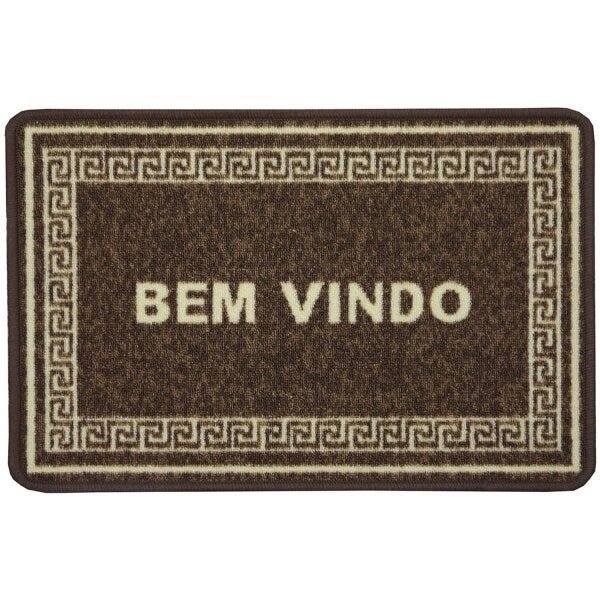 Tapete de Porta Bouclê Bem Vindo Niazitex 40cmx60cm - 1