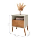 Ver imagem 2 de Mesa de Cabeceira Retro Liverpool Off White Le