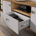Ver imagem 2 de Rack para Sala de Estar Tv 55 Pol Orgânico Picasso B02 Cinamomo Off White - Lyam Decor
