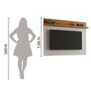 Ver imagem 2 de Painel Para Tv Smart Até 50" Nt 1185 Off White / Freijó