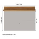 Ver imagem 4 de Painel Para Tv Smart Até 50" Nt 1185 Off White / Freijó