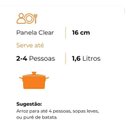 Ver imagem 2 de Caçarola de Cerâmica Clear 16 Cm 1,5 L Preto Ceraflame
