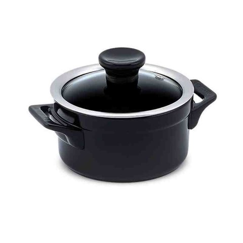 Caçarola de Cerâmica Clear 16 Cm 1,5 L Preto Ceraflame