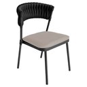 Ver imagem 4 de Kit 4 Cadeiras Nice Alumínio Tricô Náutico Área Gourmet Acesse Móveis