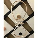 Ver imagem 4 de Lustre Luminaria Arco Infinito Aneis Pendente 3 em 1 Led Ambiente Decorativo Moderno Luxo Recepçao