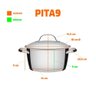Panela Caçarola Funda Allegra Aço Inox Fundo Triplo 16 Cm Pita9 1,5l - Tramontina 62654160 - 3