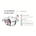 Ver imagem 6 de Panela Caçarola Funda Allegra Aço Inox Fundo Triplo 16 Cm Pita9 1,5l - Tramontina 62654160