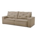 Ver imagem 5 de Sofá Retrátil e Reclinável 3 lugares com Molas 1,80m Alana Suede Capuccino Madelina