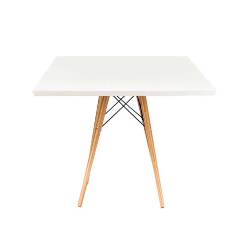 Mesa de Jantar Quadrada Eiffel 80 cm - Branco